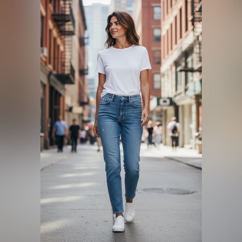 Moschino Denim Blue Straight Leg Jeans